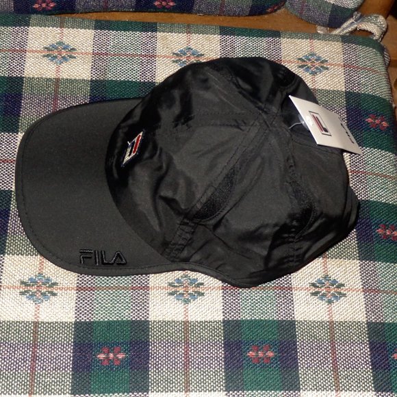 Fila Performance Solid Runner Tennis Cap BLACK - Picture 3 of 4
